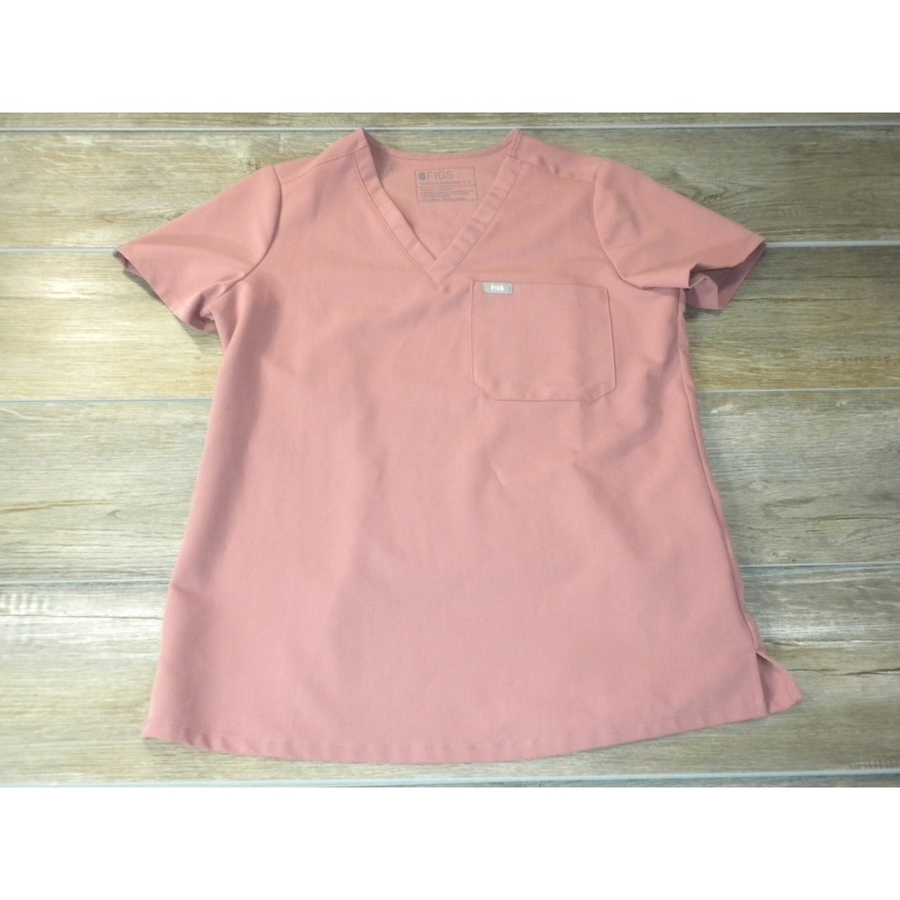 Figs Scrub Top Womens S Mauve Pink Catarina One Pocket Athletic Minimalist